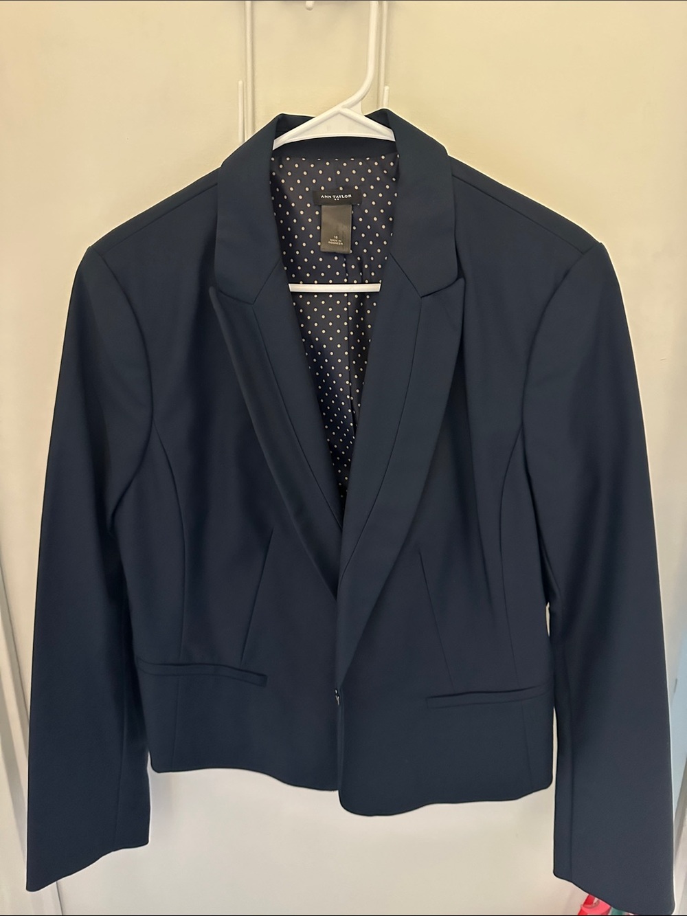 Ann Taylor Navy Tailored Women's Blazer